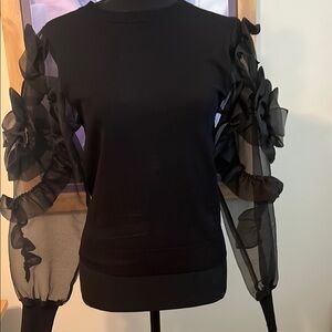 Zara fancy sweater top size L.